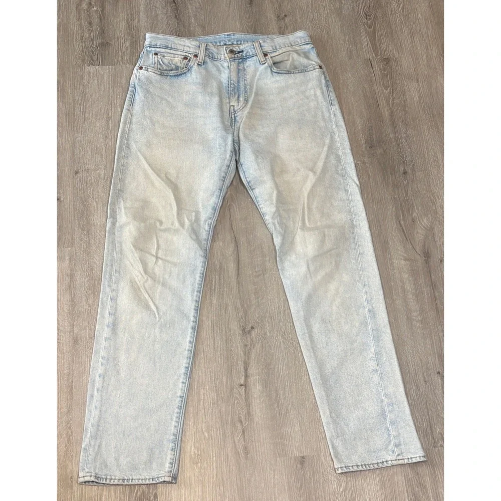 Levis Premium 502 Taper Fit Jeans Light Wash Denim W30 L32 Mens 29507-0942